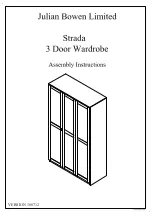 Julian Bowen Limited Strada 3 Door Wardrobe Assembly Instructions Manual preview