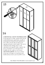 Предварительный просмотр 12 страницы Julian Bowen Limited Strada 3 Door Wardrobe Assembly Instructions Manual