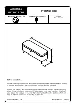 Предварительный просмотр 1 страницы Julian Bowen AST101 Assembly Instructions Manual