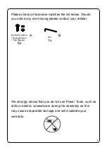 Предварительный просмотр 3 страницы Julian Bowen AST101 Assembly Instructions Manual