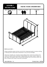 Preview for 1 page of Julian Bowen CAP002 Assembly Instructions Manual