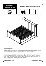 Предварительный просмотр 1 страницы Julian Bowen Capri CAP010 Assembly Instructions Manual