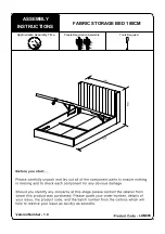 Julian Bowen Langham LAN003 Assembly Instructions Manual предпросмотр