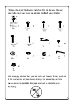 Предварительный просмотр 3 страницы Julian Bowen SAN101 Assembly Instructions Manual