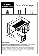 Julian Bowen Saturn Midsleeper SAT001 Assembly Instructions Manual preview