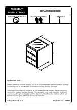 Предварительный просмотр 1 страницы Julian Bowen Sorrento SOR301 Assembly Instructions Manual