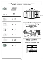 Предварительный просмотр 12 страницы Juliana Oase 13,5m2 Assembly Instruction Manual