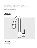 Preview for 1 page of Julien Azue 306010 Installation And Care Manual