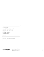 Preview for 12 page of Julien Azue 306010 Installation And Care Manual