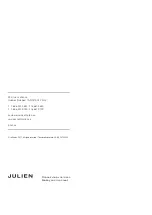 Preview for 12 page of Julien Sky 306004 Installation And Care Manual