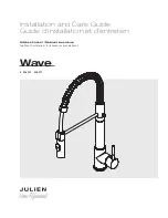 Preview for 1 page of Julien Wave 306001 Installation And Care Manual