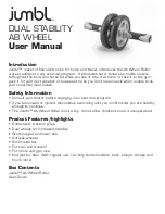 Предварительный просмотр 1 страницы Jumbl DUAL STABILITY AB WHEEL User Manual