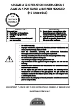 Preview for 2 page of Jumbuck HS-UM006AS Assembly & Operation Instructions