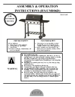 Preview for 2 page of Jumbuck HS-UM006D Assembly & Operation Instructions