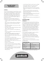 Preview for 3 page of Jumbuck JEH425 Manual