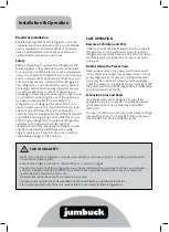 Preview for 3 page of Jumbuck JF118 Instructions Manual