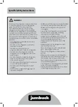 Preview for 4 page of Jumbuck JF118 Instructions Manual