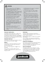 Preview for 5 page of Jumbuck JF118 Instructions Manual