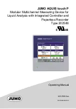 JUMO AQUIS touch P 202580 Operating Manual preview