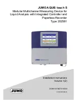 Preview for 1 page of JUMO AQUIS touch S 202581 Installation Instructions Manual