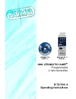 Предварительный просмотр 19 страницы JUMO B 70.7011.0 Operating Instructions Manual