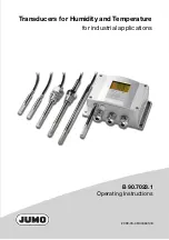 Предварительный просмотр 1 страницы JUMO B 90.7023.1 Operating Instructions Manual