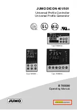 Предварительный просмотр 1 страницы JUMO DICON 401 Operating Manual