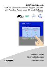 Предварительный просмотр 1 страницы JUMO DICON touch Operating Manual