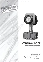 JUMO dTRANS p02 DELTA Operating Instructions Manual предпросмотр