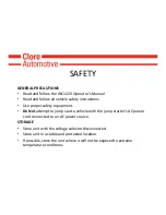 Preview for 5 page of Jump n Carry JNC1224 Safety Manual