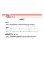 Preview for 6 page of Jump n Carry JNC1224 Safety Manual