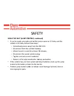 Preview for 9 page of Jump n Carry JNC1224 Safety Manual