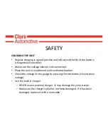 Preview for 11 page of Jump n Carry JNC1224 Safety Manual