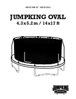 Jumpking 10x15 ft Oval Trampoline Assembly Manual предпросмотр