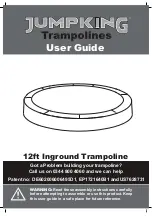 Jumpking 12ft Inground Combo Trampoline User Manual preview