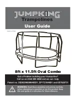 Предварительный просмотр 1 страницы Jumpking 8ft x 11.5ft Oval Combo User Manual