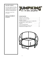 Предварительный просмотр 3 страницы Jumpking Ultra JumpPOD User Manual