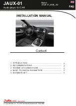 Juna JAUX-01 Installation Manual предпросмотр