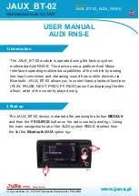 Preview for 1 page of Juna JAUX BT-02 User Manual