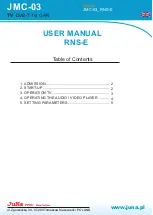 Предварительный просмотр 1 страницы Juna JMC-03 RNS-E User Manual