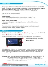 Preview for 2 page of Juna JMC-03 RNS-E User Manual