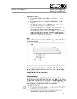 Предварительный просмотр 3 страницы Jung 100 FR SG Operating Instructions Manual