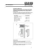 Предварительный просмотр 6 страницы Jung 100 FR SG Operating Instructions Manual