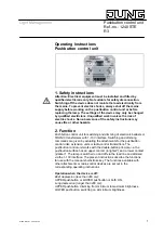 Preview for 1 page of Jung 1240 STE Operating Instructions Manual