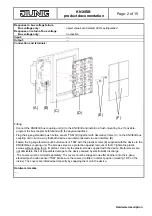 Предварительный просмотр 2 страницы Jung 2074 TSM Product Manual