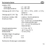 Предварительный просмотр 15 страницы Jung 2204 REG Operating Instructions Manual