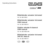 Предварительный просмотр 17 страницы Jung 2204 REG Operating Instructions Manual