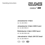 Предварительный просмотр 33 страницы Jung 2204 REG Operating Instructions Manual