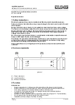 Предварительный просмотр 1 страницы Jung 246 EB Operation Manual