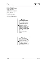 Jung 3361-1AL-01 Operating Instructions Manual предпросмотр